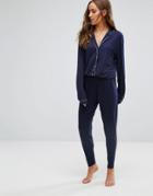 Tommy Hilfiger Modal Fashion Jumpsuit - Blue