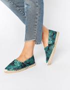 Pieces Haisha Black Jungle Espadrilles - Jungle Black