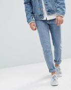Weekday Sunday Tapered Fit Jeans Bate Blue - Blue