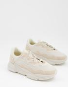 In The Style X Jac Jossa Contrast Sneakers In Beige-pink