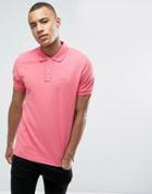 Esprit Slim Fit Pique Polo Shirt - Pink