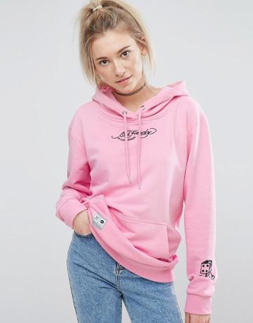 Illustrated People X Ed Hardy Sweater - Pink