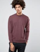 Selected Homme Dropped Shoulder Brushed Sweatshirt - Brown
