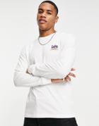 Lee Logo Long Sleeve T-shirt-white