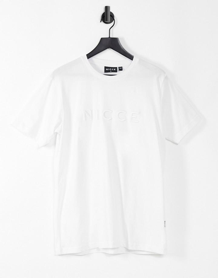 Nicce Mercury Logo T-shirt In White