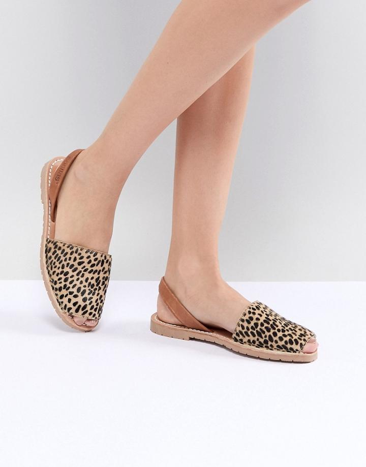 Solillas Leopard Pony Menorcan Sandals - Multi
