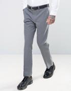 Harry Brown Slim Fit Flannel Suit Pants - Gray