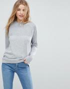 Asos Sweater In Eco Yarn With Ripple Stitch - Gray
