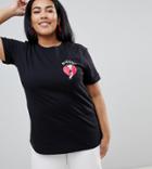 Asos Design Curve Betty Boop Bisous T-shirt - White
