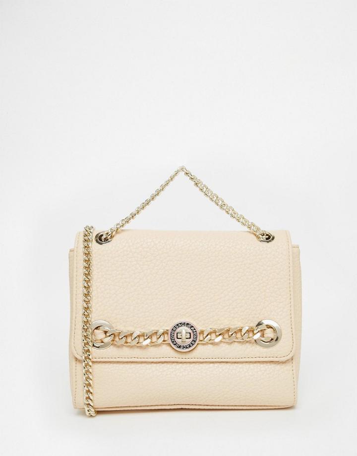 Versace Jeans Pastel Pink Across Body Back With Chain Detail - Pink