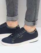 Ted Baker Keeran Print Sneakers - Navy