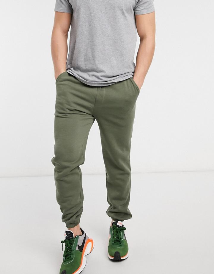 Jack & Jones Core Cuffed Sweatpants In Green