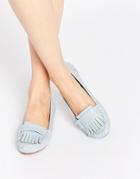 Asos Mabel Flat Shoes - Pale Blue