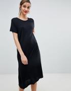 Selected Femme Jersey Midi Dress - Black