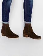 Hudson London Watts Suede Chelsea Boots - Brown