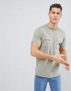 Nicce London T-shirt With Double Pockets - Green