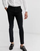 New Look Super Skinny Smart Pants In Black - Black