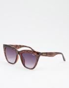 Quay For Keeps Womens Cat Eye Sunglasses In Brown