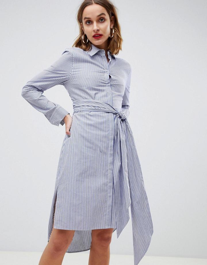 2ndday Striped Shirt Dress - Multi