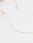 Asos Design 2 Pack Sunglasses Chain With Pearl & Gold Chain-multi
