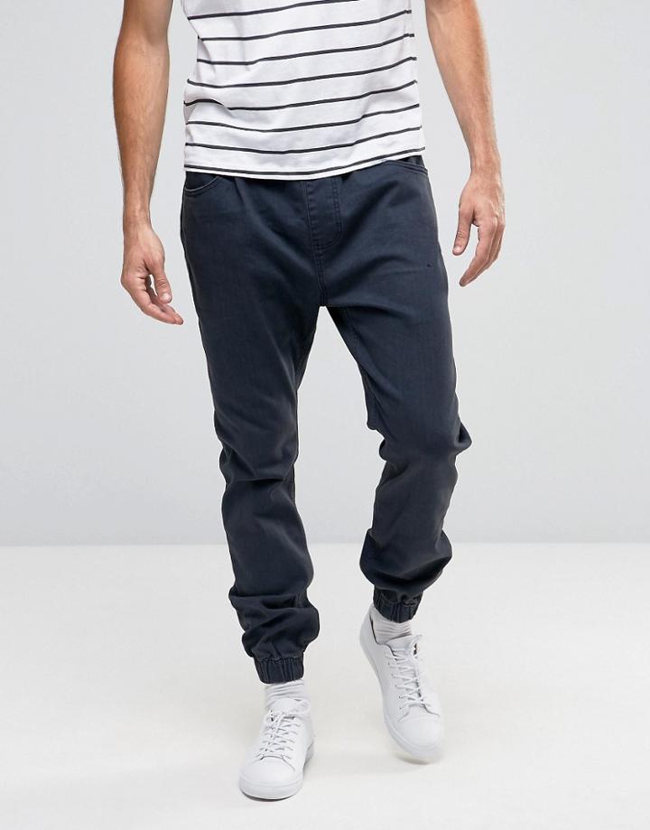 Cheap Monday Dropped Elastic Jeans Black Fade - Black