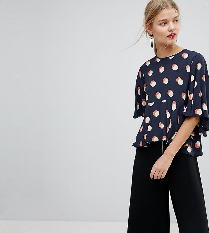 Mango Fluted Spot Blouse