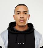 Nicce Hoodie In Black With Reflective Panels Exclusive To Asos - Black