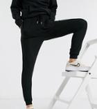 Asos Design Petite Supersoft Slim-leg Sweatpants In Black