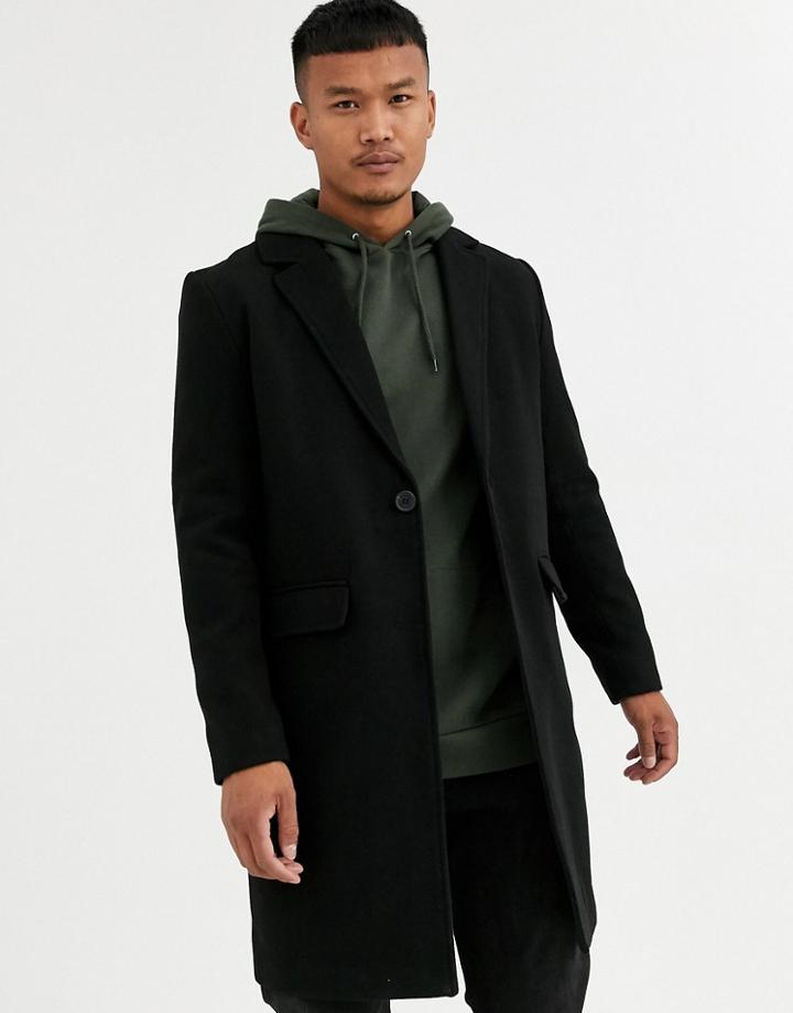 Good For Nothing Overcoat In Black