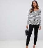 Bandia Maternity Over The Bump Legging With Zip Detail-black