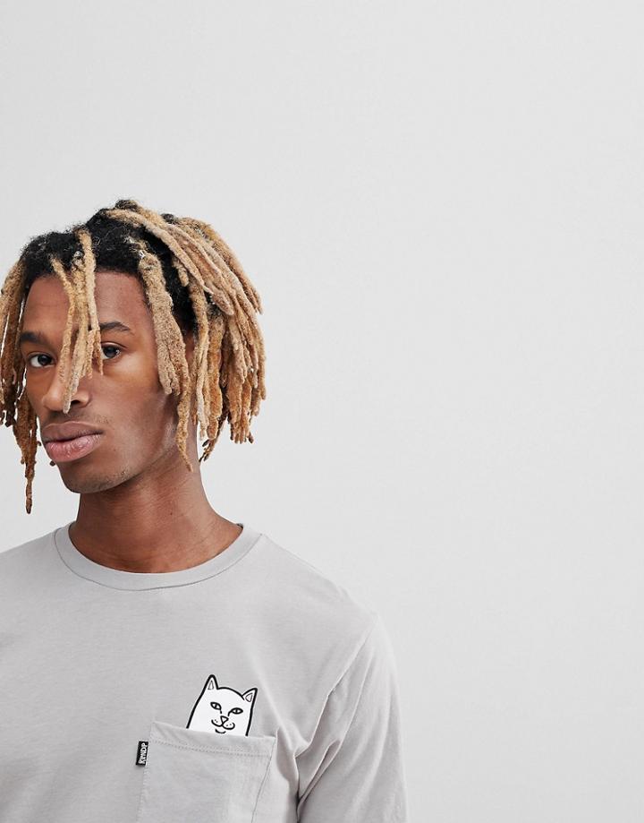 Ripndip Lord Nermal T-shirt In Gray - Gray