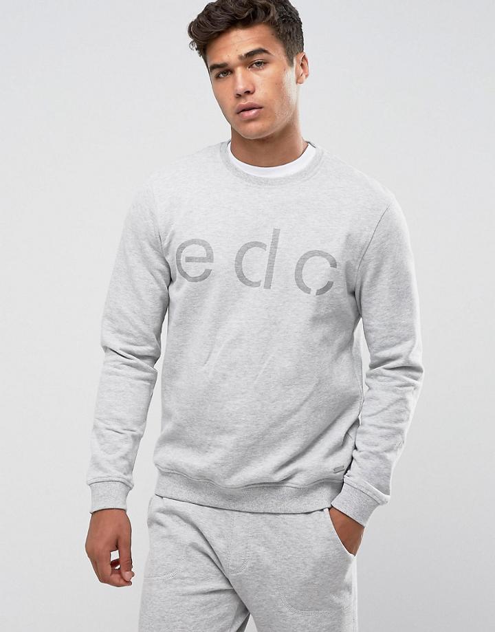 Esprit Sweatshirt With Branding - Gray