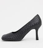 Z Code Z Exclusive Gitta Vegan Heeled Shoes With Square Toe In Black
