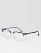 Jeepers Peepers Greywood Clear Lens Glasses - Gray