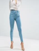 Asos Ridley Skinny Jeans In Opal Wash - Gray