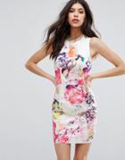 Talulah Endless Summer Print Bodycon Dress - White