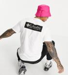 Columbia North Cascades T-shirt In White Geo Exclusive At Asos