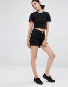 Uncivilised Valley 90's Denim Shorts - Black