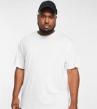 Soul Star Plus Longline T-shirt In White