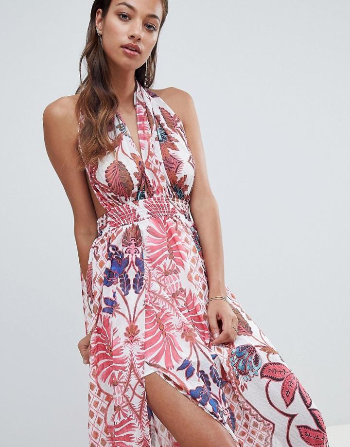The Jetset Diaries Paisley Maxi Dress - Pink