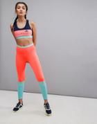 Adidas X Stella Sport Long Mesh Leggings - Orange