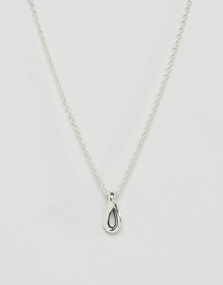 Icon Brand Premium Infinity Loop Pendant Necklace In Antique Silver - Silver