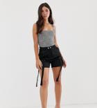 Missguided Utility Shorts In Black - Black