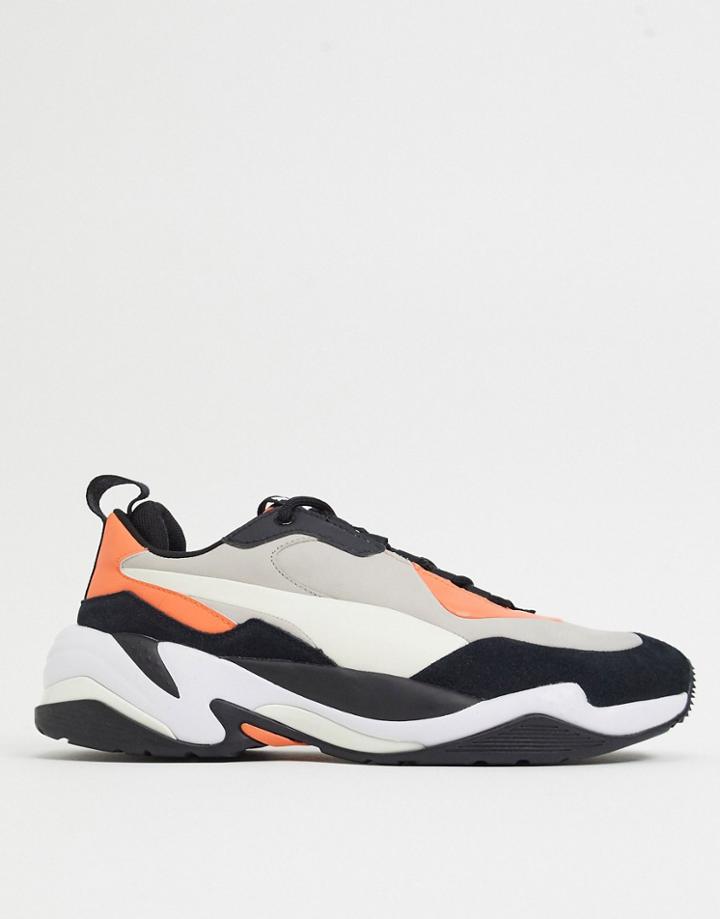 Puma Thunder Sneakers In Beige And Orange-neutral