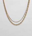 Made Double Chain Gold Necklaces - Gold