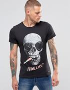 Blend Problems Skull Slim T-shirt - Black
