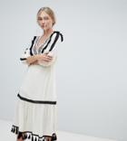 Stevie May Exclusive Charo Embroidered Midi Dress - Cream
