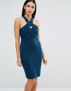 Forever Unique Jamilia Lattice Strap Dress - Green