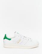 Adidas Originals White & Green Stan Smith Sneakers - White
