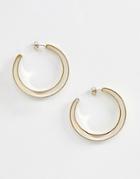 Pieces Double Hoop Earrings - Gold